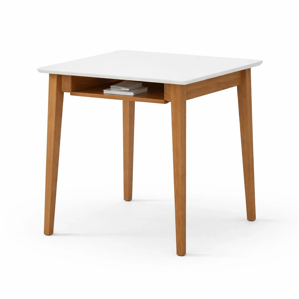 Kompakter Tisch mit Ablage und moderner Optik-Domvyn